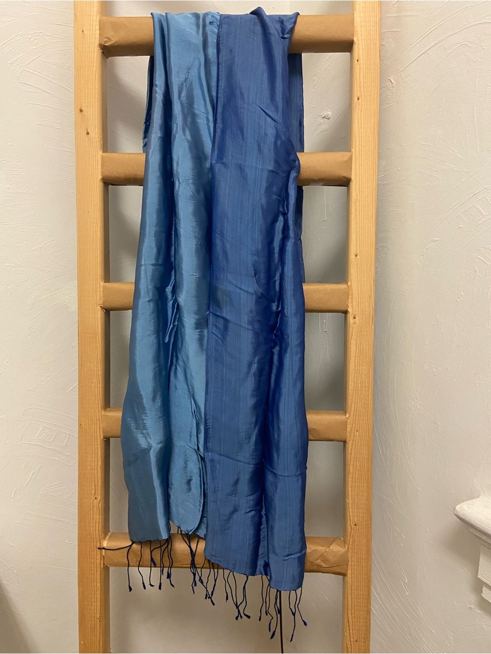 Blue Silk Wrap